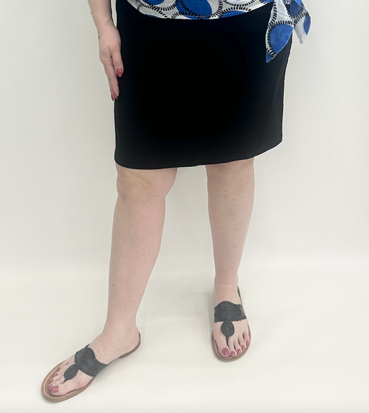 Charlie B #C7022T-560A Black Stretch Skort