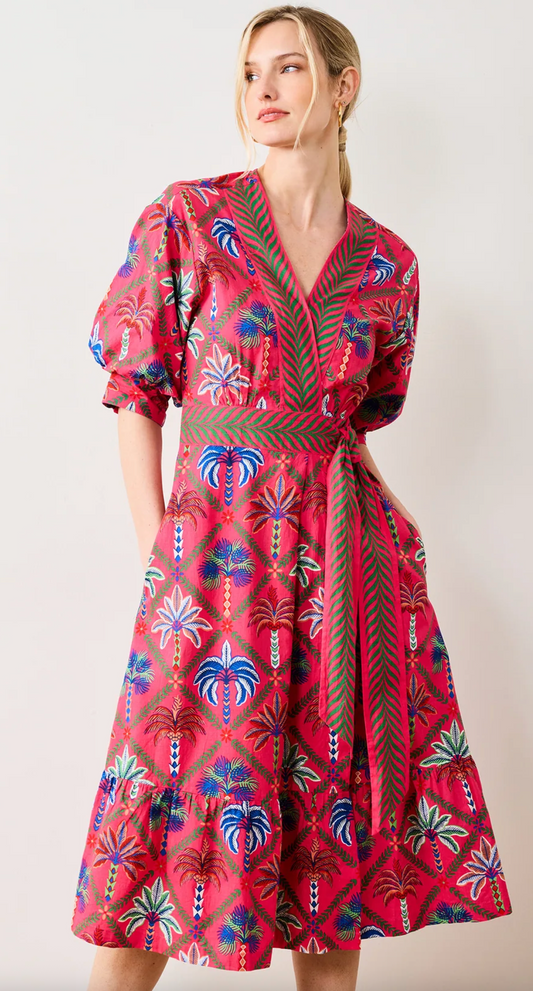 Gabriela Dress - Palm Tree Paradise
