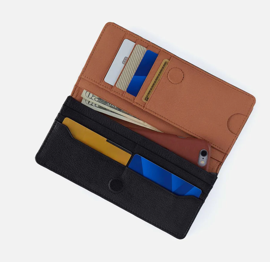 HOBO #WH-32575BLK Hutton Large Wallet