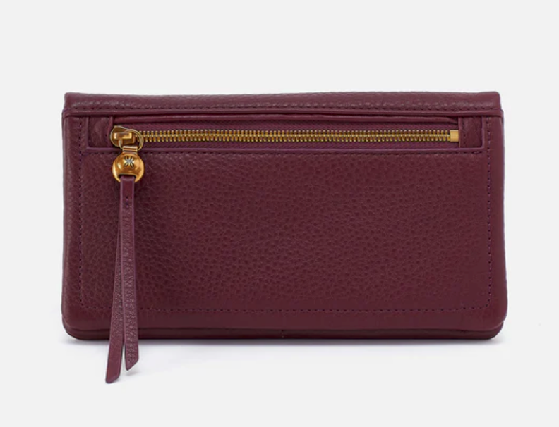 Lumen Continental Wallet - Mulberry Glaze