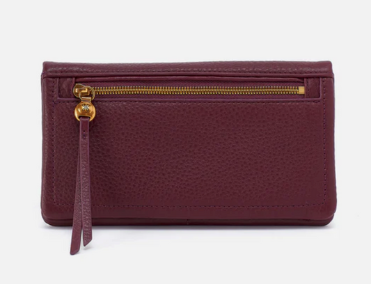 Lumen Continental Wallet - Mulberry Glaze
