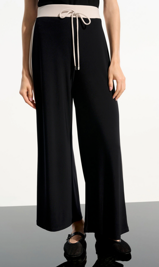 Joseph Ribkoff Silky Knit Color Block Wide Leg Pull-On Pants #261612 Pant