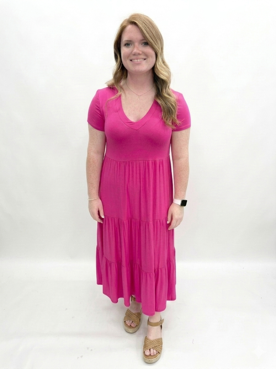 Pure Essence #210-5020 Tulip Pink Dress