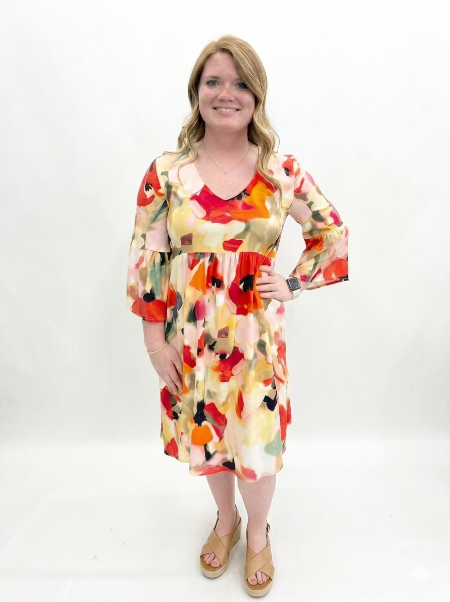 Pure Essence #664-5135 Coral Dress