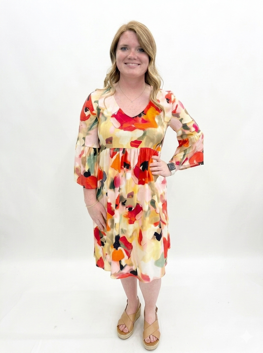 Pure Essence #664-5135 Coral Dress